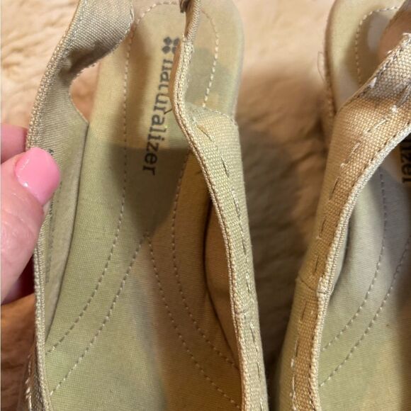 Naturalizer Cream Espadrilles with Peep-Toe and Slingback Design - Picture 5 of 6